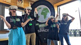 Exeter Science Centre team running Our World From Space event